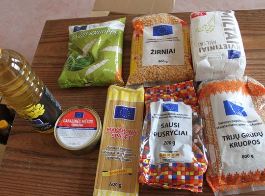 Paramos maisto produktais gavėjai, dėmesio!