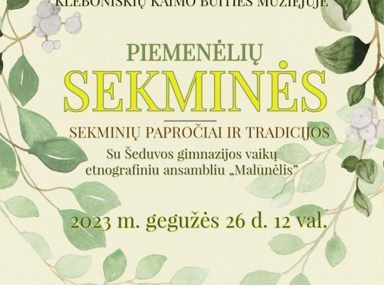 Kleboniškių kaime piemenėliai švęs Sekmines