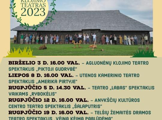 Į Kleboniškių muziejaus klojimą sugrįžta tradicinės teatro popietės