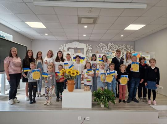 Atidaryta vaikų iš Ukrainos piešinių paroda „Mano svajonė“