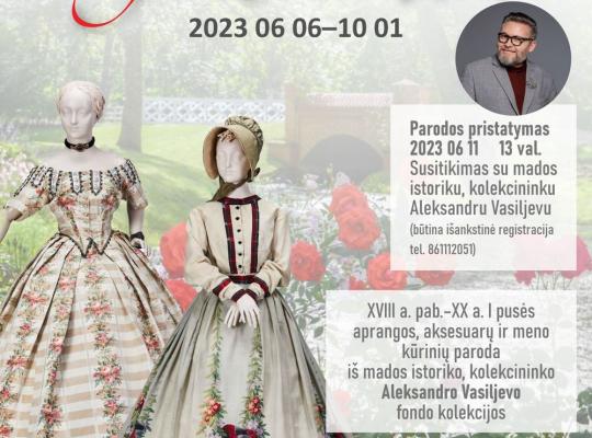 Gėlėtą madą žydinčiame Burbiškio dvare pristatys kolekcininkas Aleksandras Vasiljevas