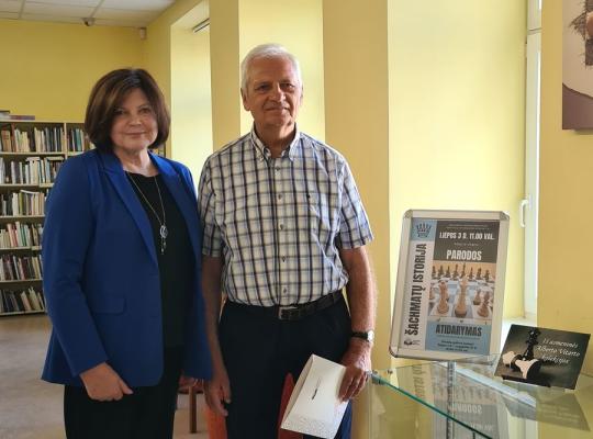 Bibliotekoje atidaryta paroda „Šachmatų istorijos“