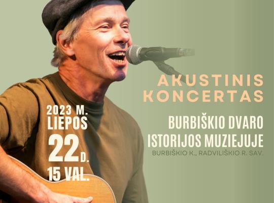 Burbiškio dvaro renginyje „Dvarų pramogos“ koncertuos aktorius Andrius Kaniava