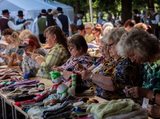 Aukštaičių metams skirtas kojinių mezgimo čempionatas ir folkloro festivalis suvienijo Aukštaitiją!