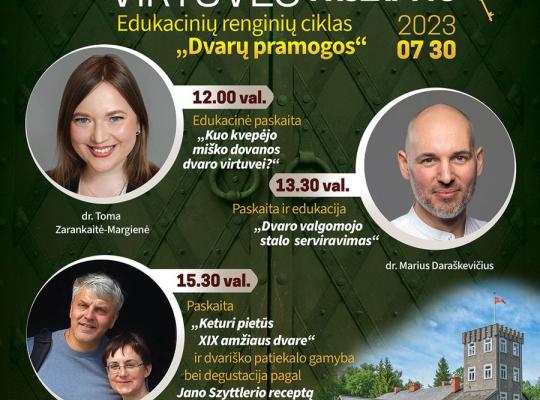 Burbiškio dvare karaliaus skoniai ir kvapai – lankytojai sužinos dvarininkų virtuvės paslaptis