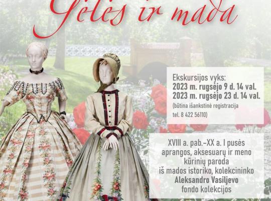 Burbiškio dvare eksponuojama gėlėta Aleksandro Vasiljevo kolekcija bus pristatyta ekskursijose
