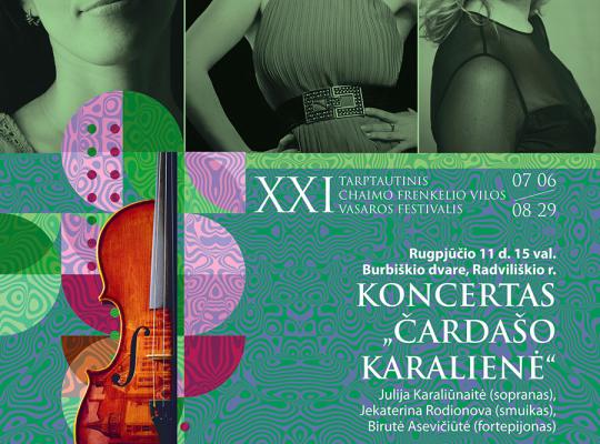 Burbiškio dvare karaliaus „Čardašo karalienė“ – viešės Chaimo Frenkelio vilos vasaros festivalis