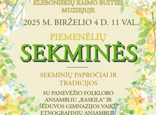 Kleboniškių kaimo buities muziejuje bus švenčiamos „Piemenėlių Sekminės“