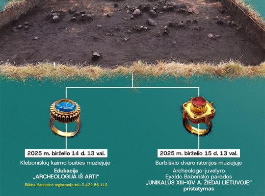 Daugyvenės kultūros istorijos muziejus-draustinis dalyvaus Europos archeologijos dienose