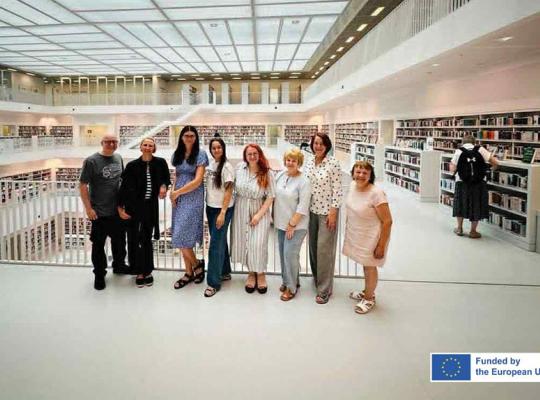 Radviliškio bibliotekininkė patirties sėmėsi Vokietijos Štutgarto viešojoje bibliotekoje
