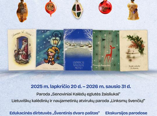Burbiškio dvare šventines istorijas saugo 1 254 senoviniai eglės žaisliukai