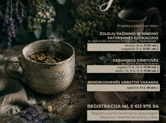 Žolelių pažinimas tęsiasi: antrasis „Puodelio ramybės“ susitikimas