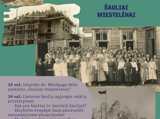 Šeduvos kraštotyros muziejaus renginyje „Šauliai miestelėnai“ – istoriko paskaita, šaulių veiklos ir gardi košė
