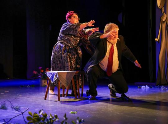 Teatro bendrystė sugrįžo į Baisogalą – prasidėjo festivalis „Vaidina kaimynai“
