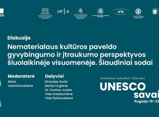 „Unesco savaitė“ – Lietuva globalių iššūkių kontekste