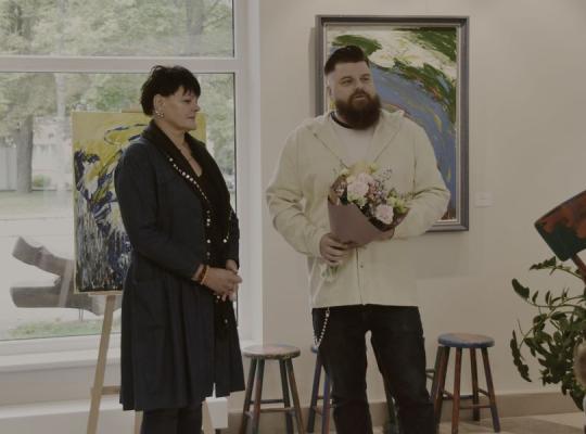 Radviliškio miesto kultūros centre atidaryta Irmundos Šakienės tapybos darbų paroda