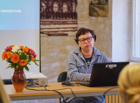 Susitikimus muziejuje Šeduvoje pratęsė profesorės paskaita ir atgijęs senasis Kaunas
