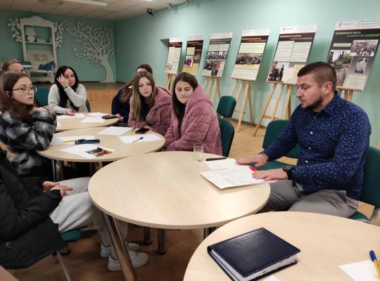 Biblioterapinis užsiėmimas su filosofu Vidu Dusevičiumi