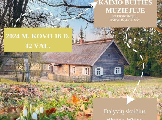 Orientavimosi žaidimo dalyviai kviečiami pažinti Kleboniškių kaimo buitį ir būtį