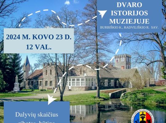 Burbiškio dvare lankytojų laukia „Dvaro detektyvas“