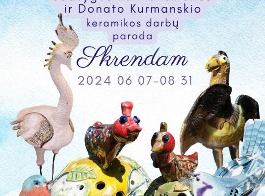 Burbiškio dvare eksponuojamas skrendantis pasaulis iš molio