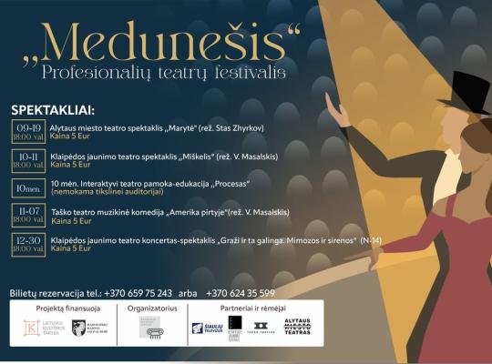 Rugsėjį Baisogalos kultūros centre prasidės profesionalių teatrų festivalis „Medunešis“