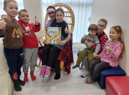 Žiemos atostogų metu bibliotekoje šurmuliavo vaikai