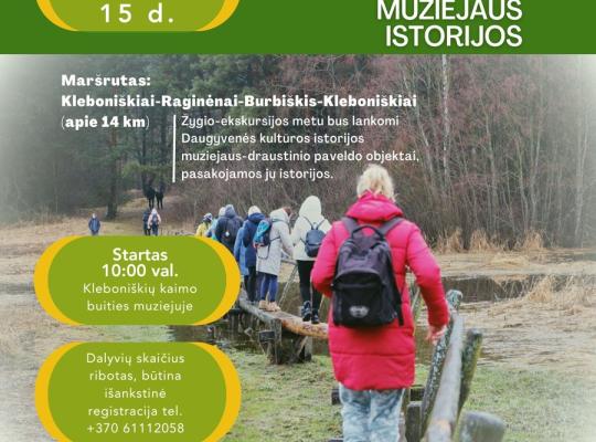 Žygyje-ekskursijoje „Daugyvenės muziejaus istorijos“ – įdomūs pasakojimai ir bundanti gamta