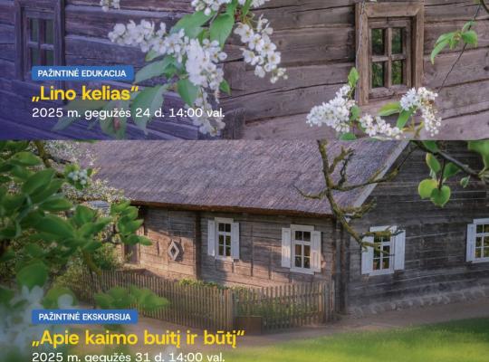 Kleboniškių muziejuje – edukacija „Lino kelias“ ir pažintinė ekskursija