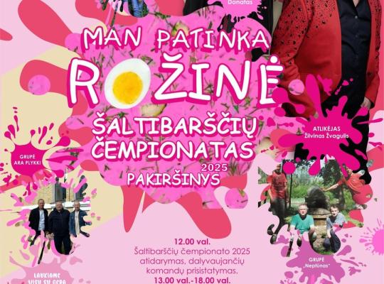 Rožinė puota Pakiršinio dvare: šaltibarščių gaminimo čempionatas grįžta!