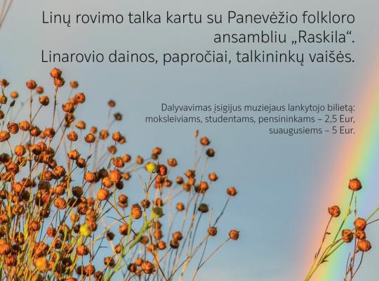 Kleboniškių kaimo buities muziejuje vyks linarovis