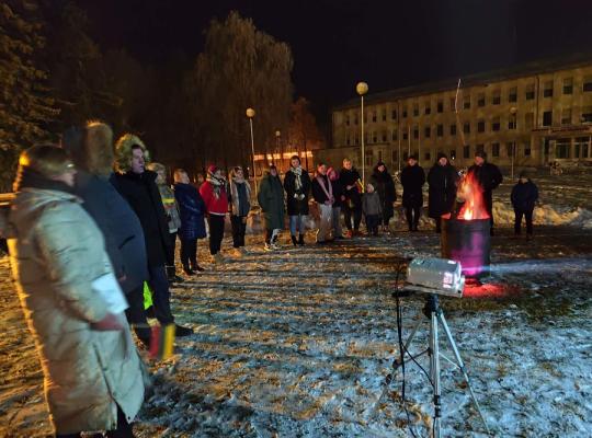 Sausio 13-osios minėjimas Sidabrave