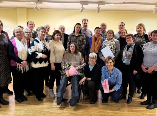 Baisogalos kultūros centre atidaryta Vidos Stankevičiūtės atviručių paroda „Drąsos atvirutės“