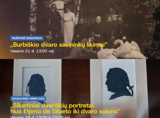 Burbiškio dvare vasarį – nemokama ekskursija ir nauja edukacija