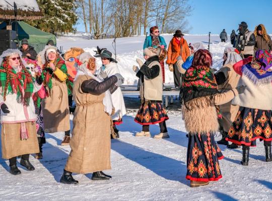 Kleboniškių muziejuje žiemą varė tradicinės Užgavėnės