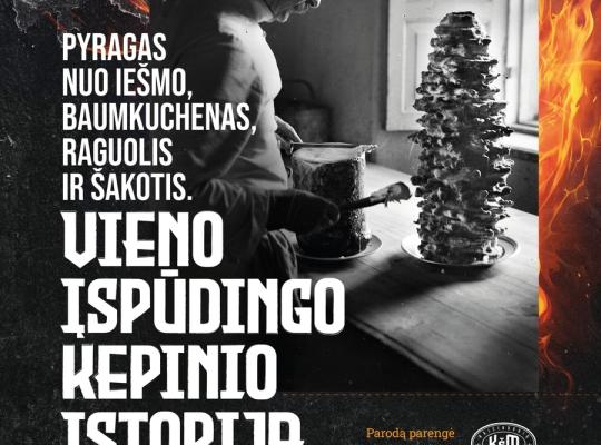 Burbiškio dvare eksponuojamoje parodoje – įspūdinga šakočio istorija