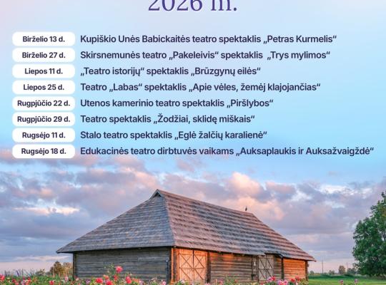 Kleboniškių muziejaus klojimas atvers duris naujam teatro sezonui