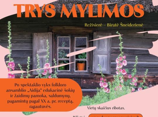 Kleboniškių kaimo buities muziejaus klojime – populiarioji komedija „Trys mylimos“