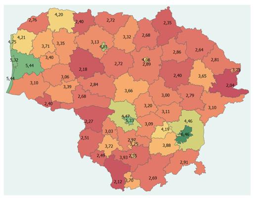 Paskelbtas „Savivaldybių gerovės indeksas 2021“