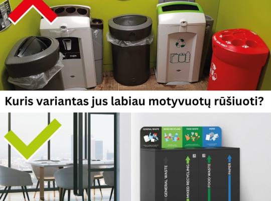 Atliekų rūšiavimas ir tvarumo įgūdžiai biure – tai maratonas, ne sprintas