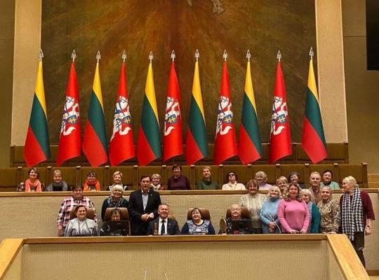 Išsipildžiusi aklųjų ir silpnaregių svajonė – viešnagė Seime