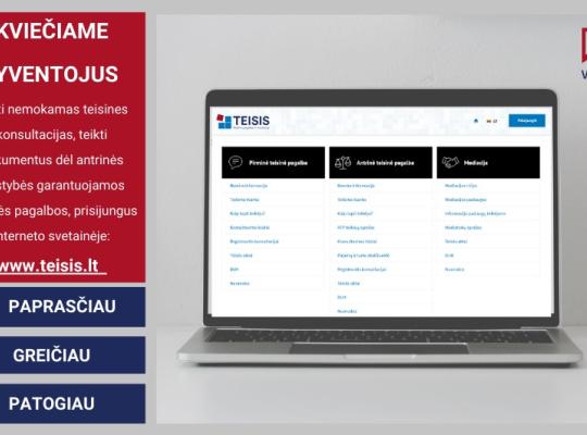 Valstybės garantuojamos teisinės pagalbos paslauga elektroniniu būdu