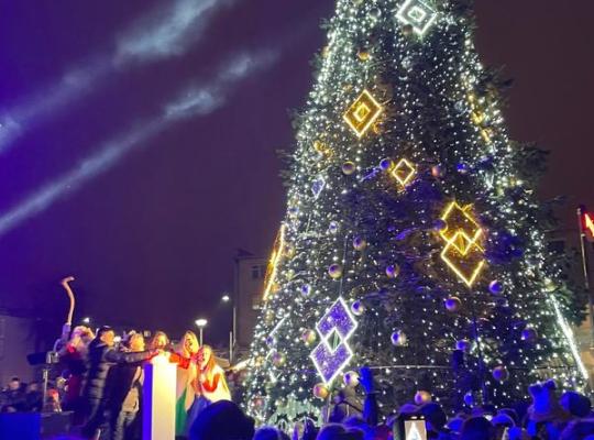 Suspindo pagrindinė Radviliškio rajono eglė