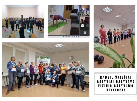 Radviliškio rajono gyventojai aktyviai dalyvavo fizinio aktyvumo programose