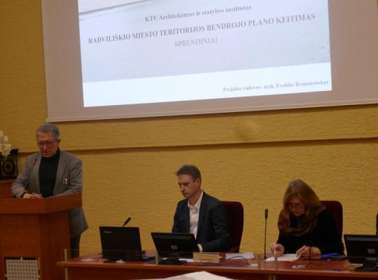 Radviliškiečiams pristatytas bendrasis miesto planas