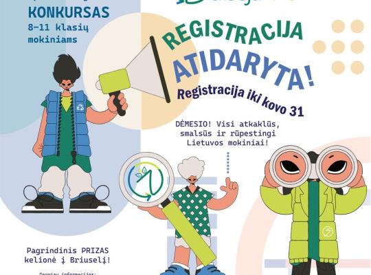 6–11 klasių mokiniai kviečiami dalyvauti aplinkosauginiame projekte „Žalioji Odisėja ‘23“
