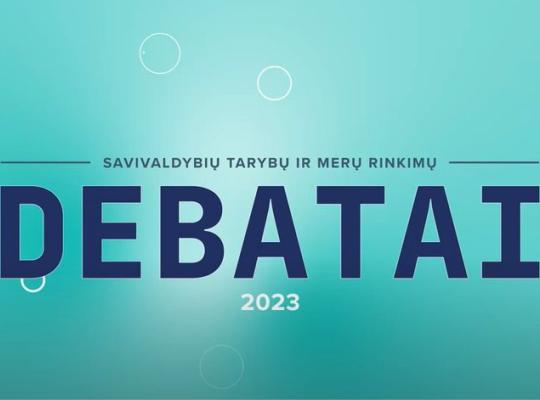 Kviečiame žiūrėti mero rinkimų ir tarybos rinkimų debatus