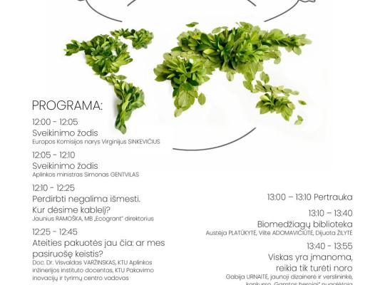 Kviečiame į nemokamą aplinkosauginį renginį „Įdomioji ekologija“