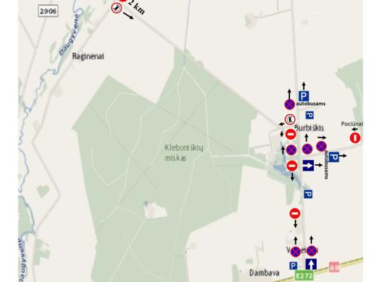 Informacija apie eismo organizavimą Tulpių žydėjimo šventės metu