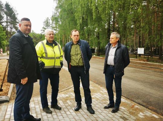 Susipažinta su vykdomais kelių ir gatvių tvarkybos projektais